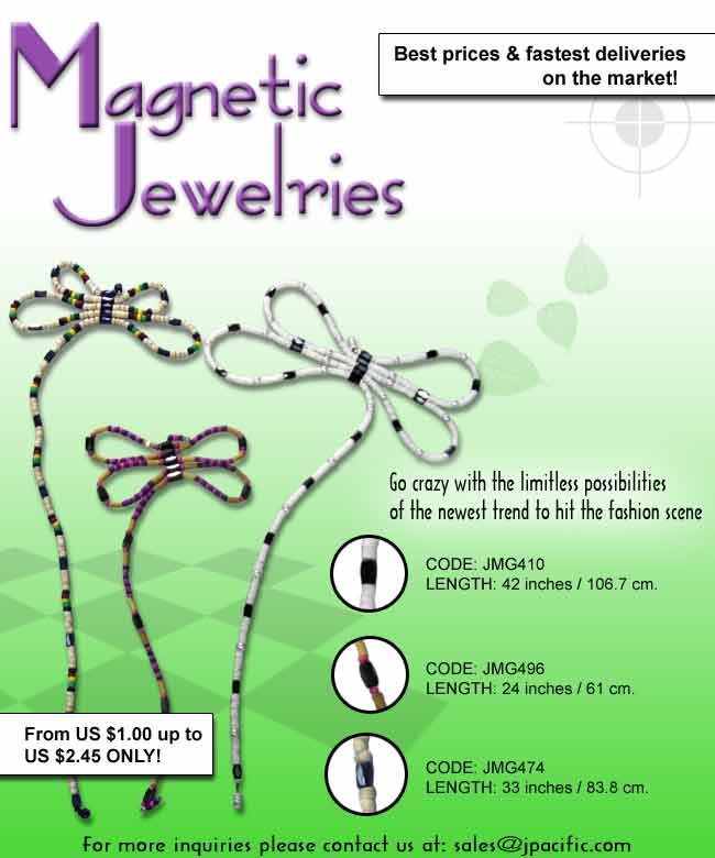 Philippine shell magnetic jewelry belts bracelets necklace collection